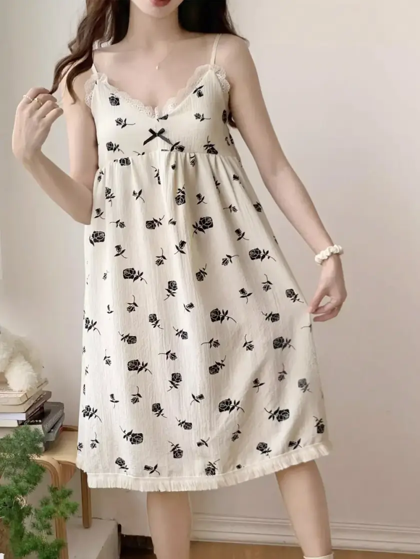 Women's Ditsy Floral Print Cami Nightdress