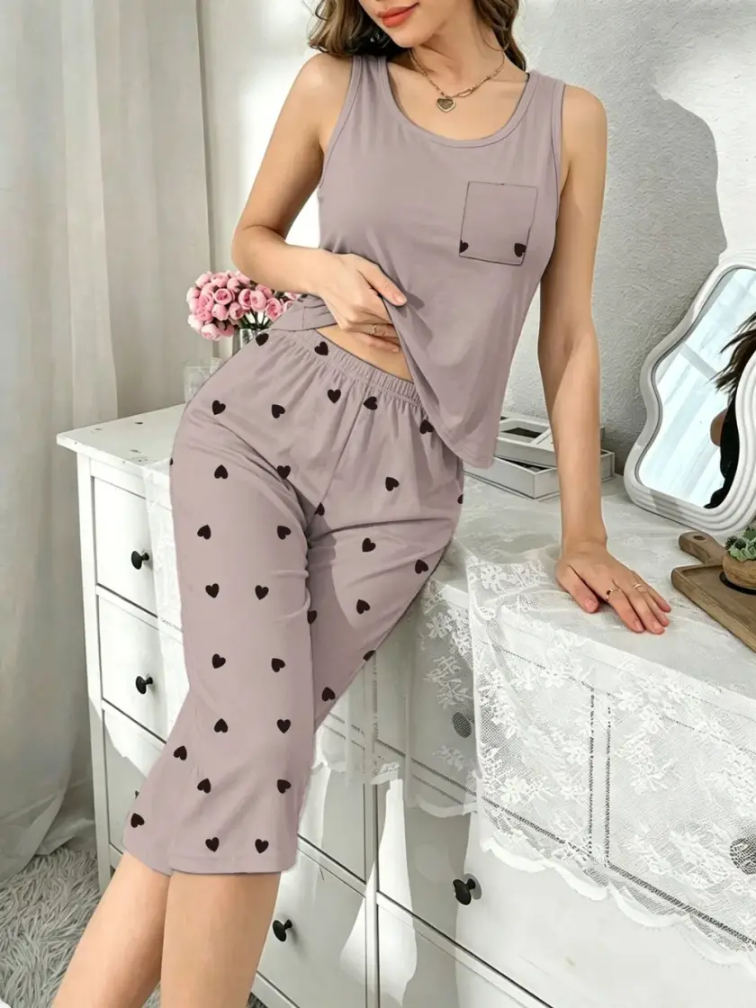 Women's Sleeveless Pajama Set