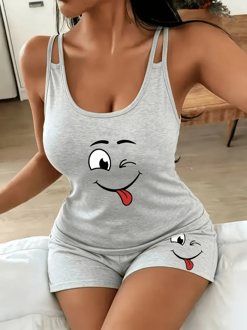 Women's Graphic Cami Pajama Set