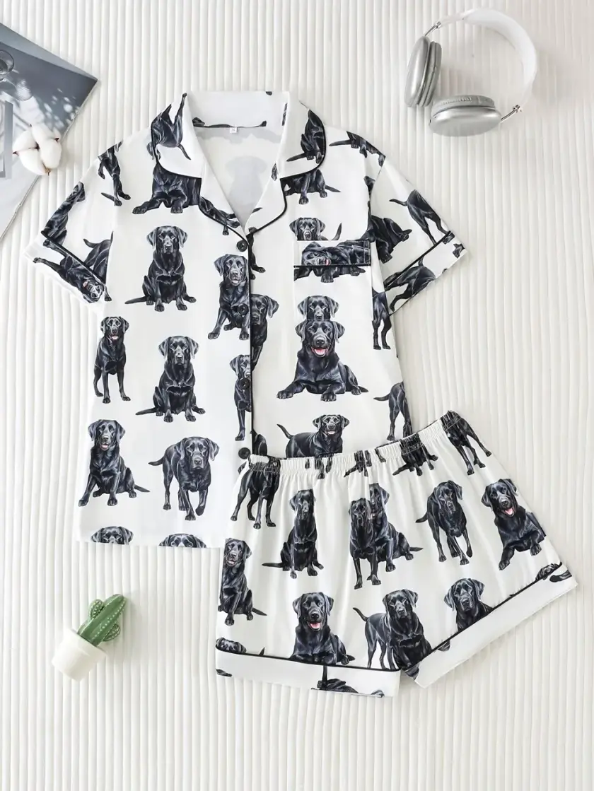 Women's Short Sleeve Pajama Set