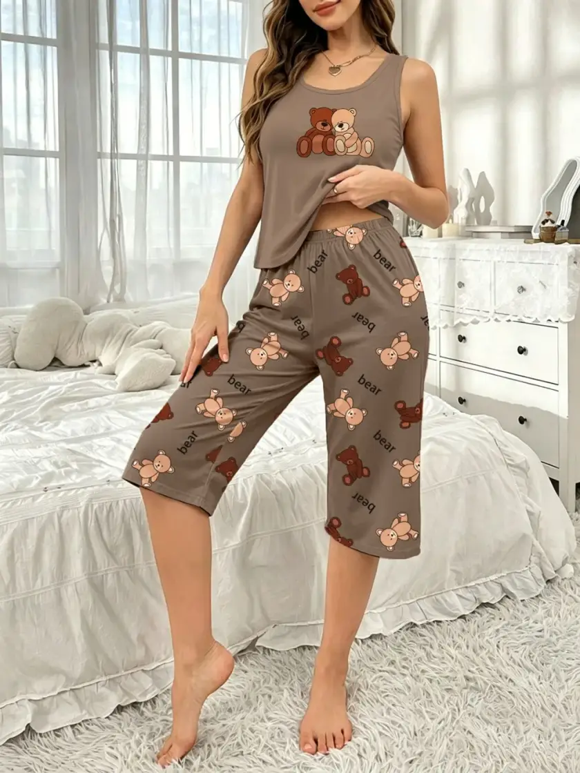 Women's Sleeveless Pajama Set