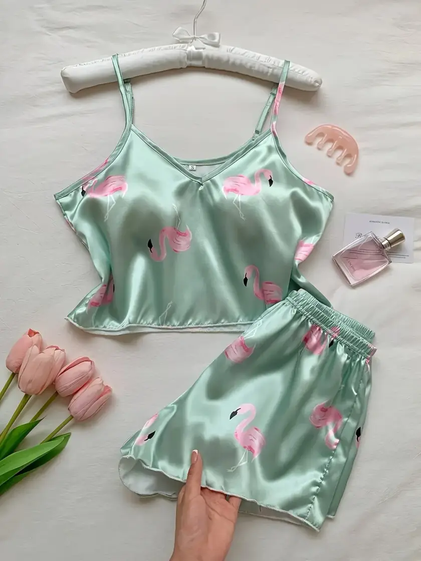 Women's Satin Cami Pajama Set