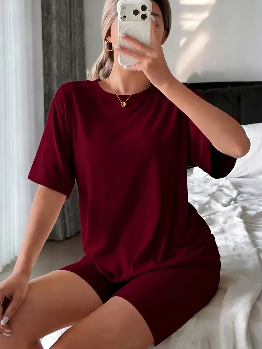Women's Short Sleeve Pajama Set