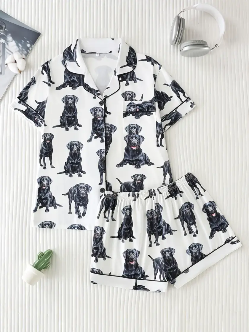 Women's Short Sleeve Pajama Set